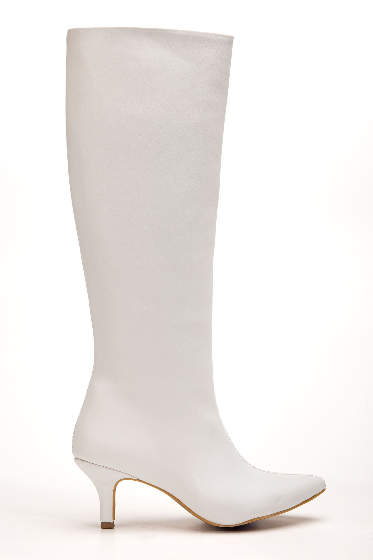 SYT-2025 Beyaz Cilt Günlük Kadın Çizme