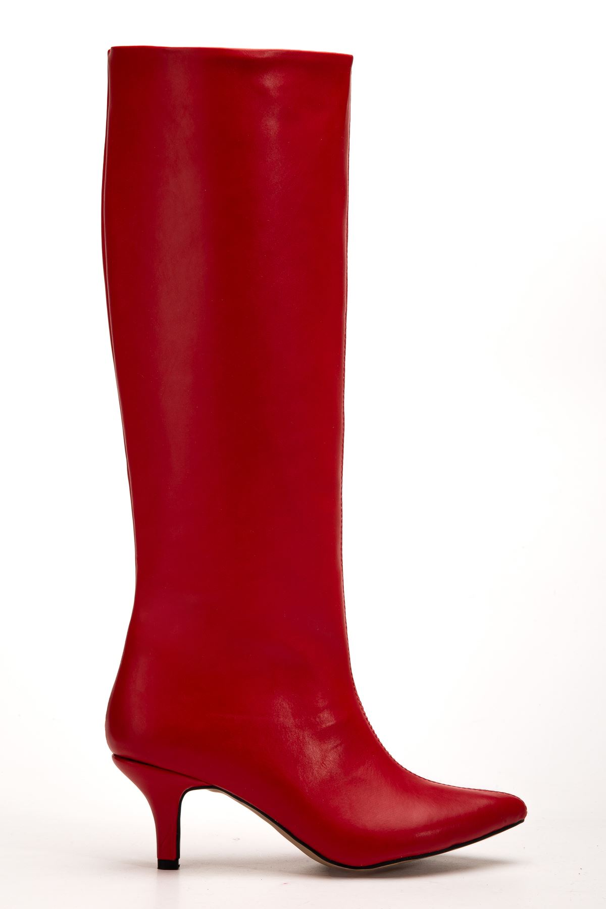SYT-2025 Kırmızı Cilt Günlük Kadın Çizme