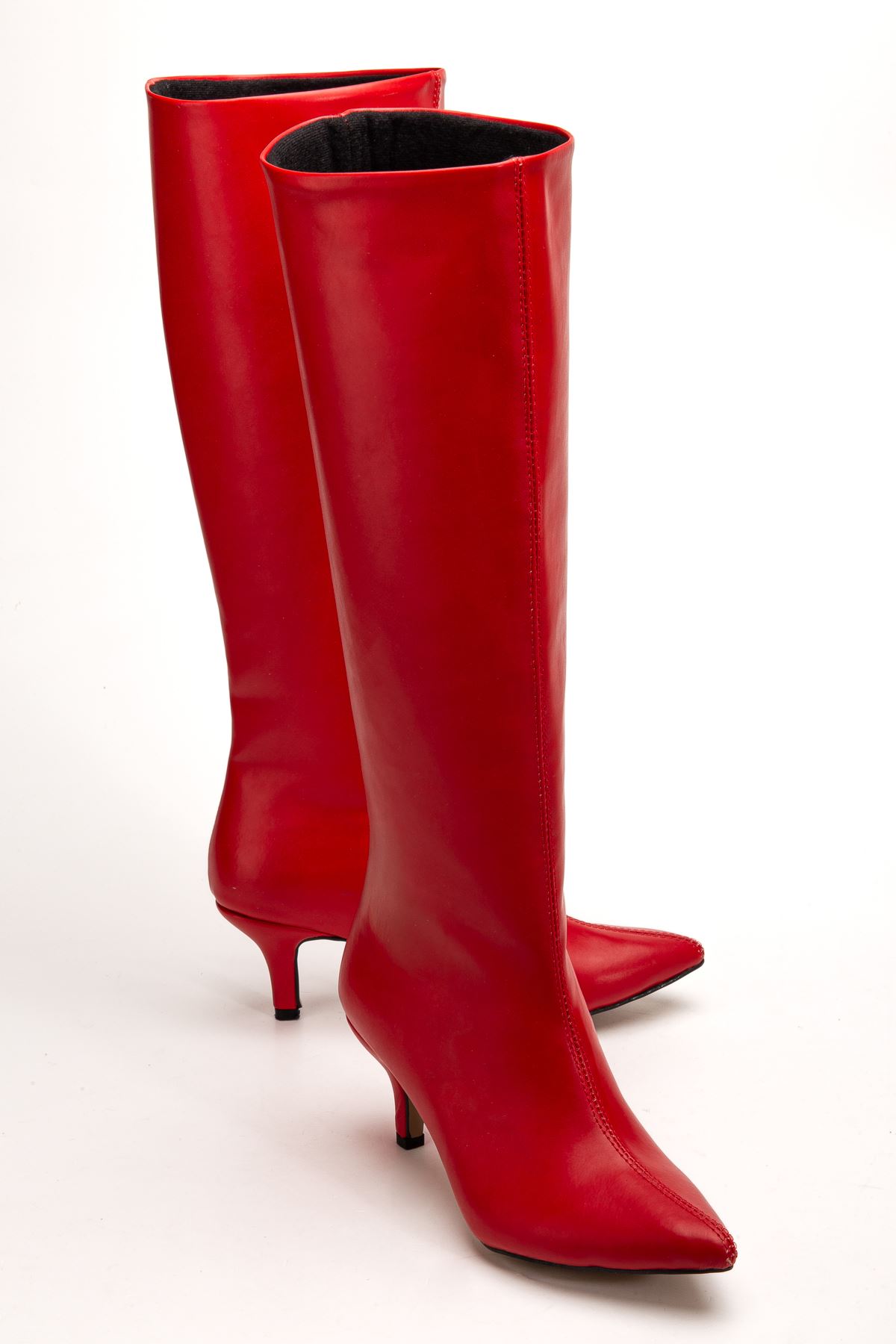 SYT-2025 Kırmızı Cilt Günlük Kadın Çizme