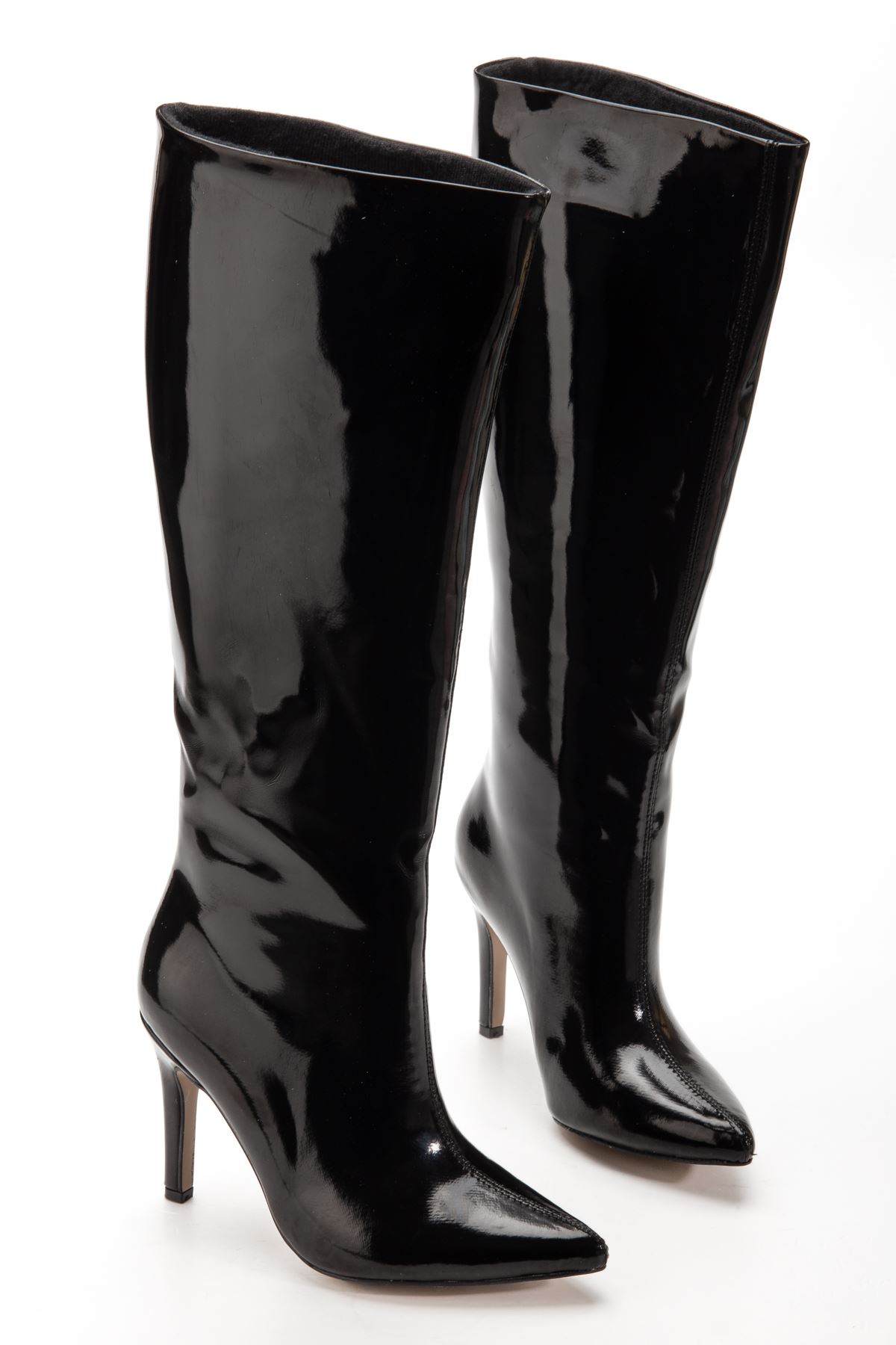 SYT-2004 Siyah Rugan Günlük Bayan Çizme 