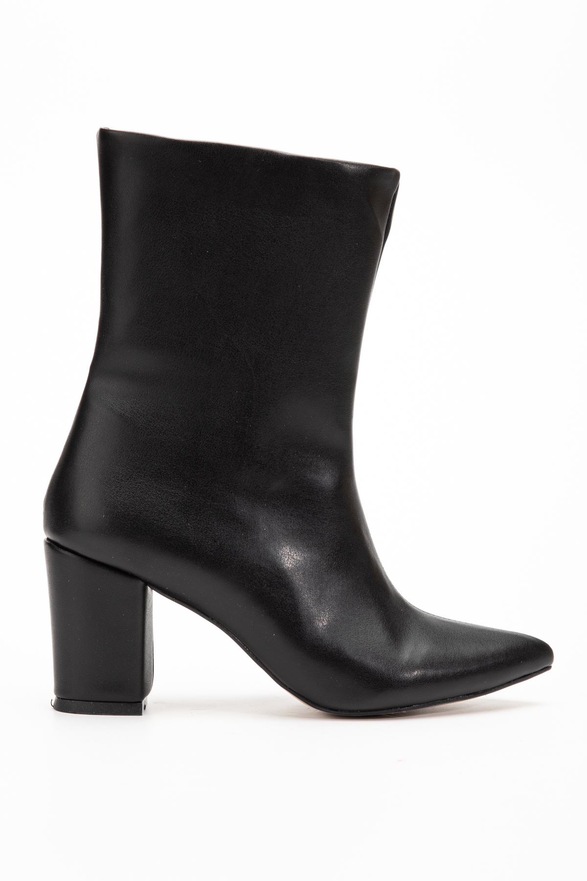 VRT-4801 Brown High Thick Heels Zippered Women's Boots