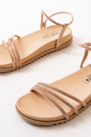 1001-1100 Nut Roze Taşlı Günlük Kadın Sandalet