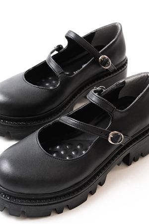 868-756 Черные повседневные туфли с высокой подошвой