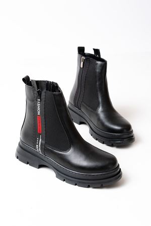 ASM-086 Черный модный аксессуар женские сапоги на молнии