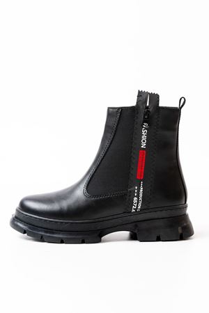 ASM-086 Черный модный аксессуар женские сапоги на молнии