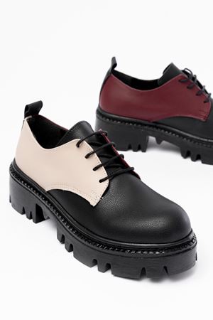 868-754 Black Garni Повседневные туфли на шнуровке с высокой подошвой