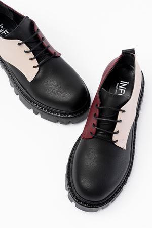 868-754 Black Garni Повседневные туфли на шнуровке с высокой подошвой