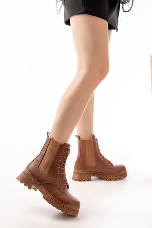 2051-298 Женские резиновые сапоги на плоском каблуке на плоской плоской шнуровке