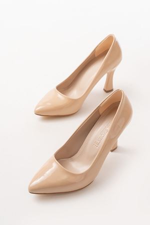 ST-001 Nut Rugan Günlük 9 cm Topuklu Bayan Stiletto Ayakkabı