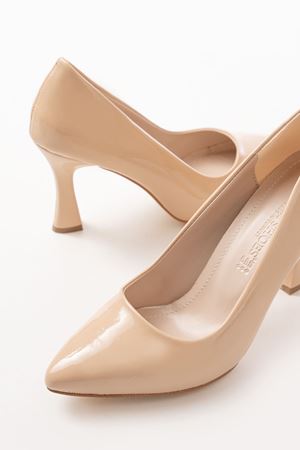 ST-001 Nut Rugan Günlük 9 cm Topuklu Bayan Stiletto Ayakkabı