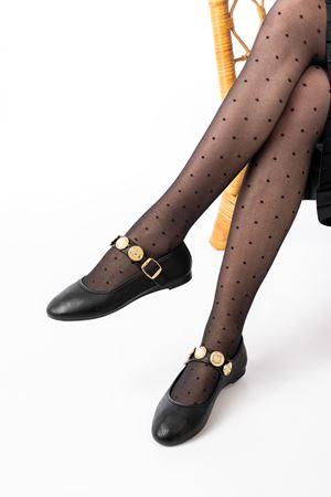 İNF-6363 Siyah Baret Tokalı Günlük Bayan Ayakkabı