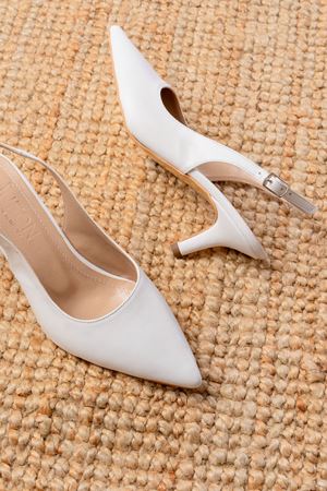 ST-1152 Beyaz Günlük 7 cm Topuklu Kadın Ayakkabı 