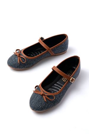 6321 Laci Keten Günlük Baret Tokalı Bayan Babet