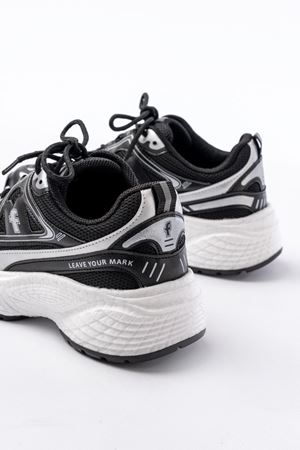 F-329 Siyah Günlük Bağcıklı Beyaz Tabanlı Yazlık Spor Ayakkabı  