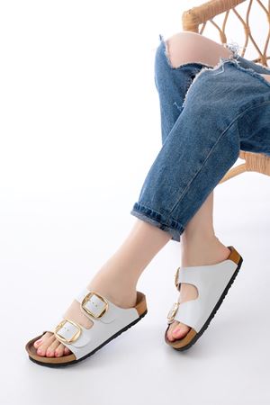 P-101 Beyaz Günlük Kadın Terlik  