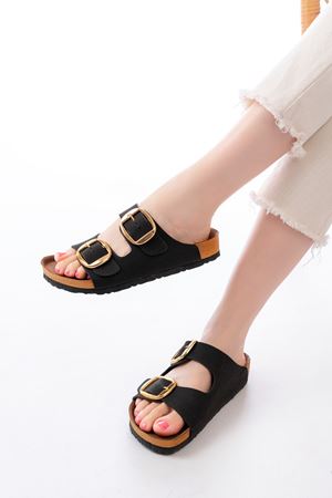 P-101 Siyah Günlük  Kadın Terlik   