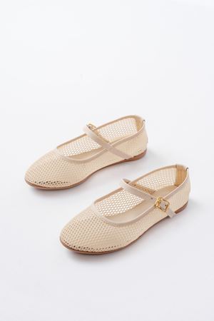 6325 Bej Fileli Baret Toka Detaylı Günlük Kadın Babet 