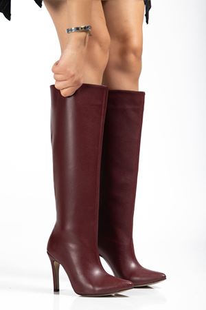 SYT-2004 Bordo Günlük Bayan Çizme