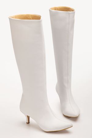 SYT-2025 Beyaz Cilt Günlük Kadın Çizme