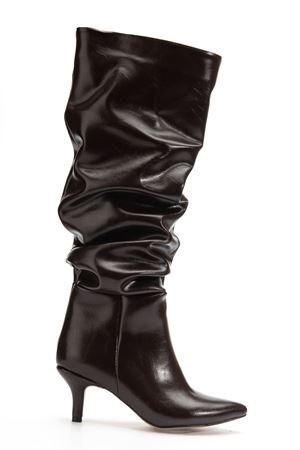 SR-2001 Brown Croco Stiletto Heels Casual Women's Boots