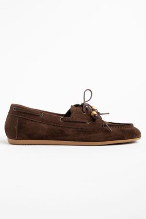 PS-100 Navy Blue Suede Tassel Casual Women's Ballet Flats