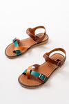 205-091 Multi Orthopedic Genuine Leather Women's Sandals
