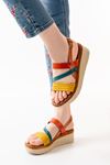 730-152 Multi Orthopedic Genuine Leather Padding Women's Sandals