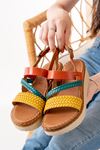 730-152 Multi Orthopedic Genuine Leather Padding Women's Sandals