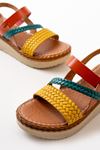 730-152 Multi Orthopedic Genuine Leather Padding Women's Sandals