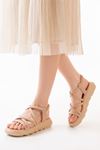 841-841 Nut Elasticated Casual Women's Sandals