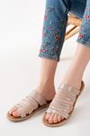 169-082 Nut Orthopedic Genuine Leather Women's Slippers