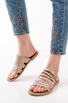 169-082 Nut Orthopedic Genuine Leather Women's Slippers