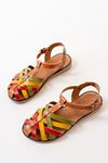 205-02 Multi Orthopedic Genuine Leather Women's Sandals