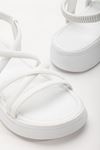 24413-841 White Padded Heel Women's Sandals