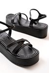 861-1016 Black Padding Women's Sandals
