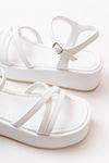 861-1016 White Padding Women's Sandals