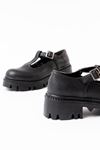 868-757 Black Casual High Sole Loafer Shoes