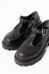 868-757 Black Casual High Sole Loafer Shoes