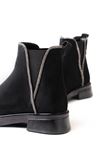 02-02 Black Suede Stone Аксессуары Эластичные Женские Сапоги