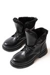 ASM-080 Black Lace-Up Casual Women's Boots