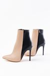 LS-216 Nut High Thin Heeled Zippered Women's Boots