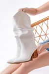 LS-1884 White Casual Women's Boots