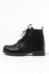 165-225 Black Lace-Up Zippered Women's Boots