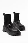 236-2034 Black Stretch Casual Women's Boots
