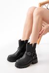 868-2015 Black Zipper Casual Women's Boots