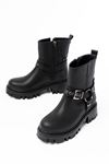 868-2015 Black Zipper Casual Women's Boots