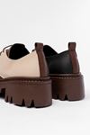 868-754 Brown Garni Повседневные туфли на шнуровке с высокой подошвой