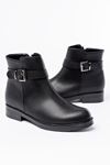 165-204/1 Zippered Casual Women's Boots with Black Buckle Accessory