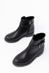 165-204/1 Zippered Casual Women's Boots with Black Buckle Accessory