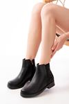 165-212 Black Stone Accessory Zippered Women's Boots